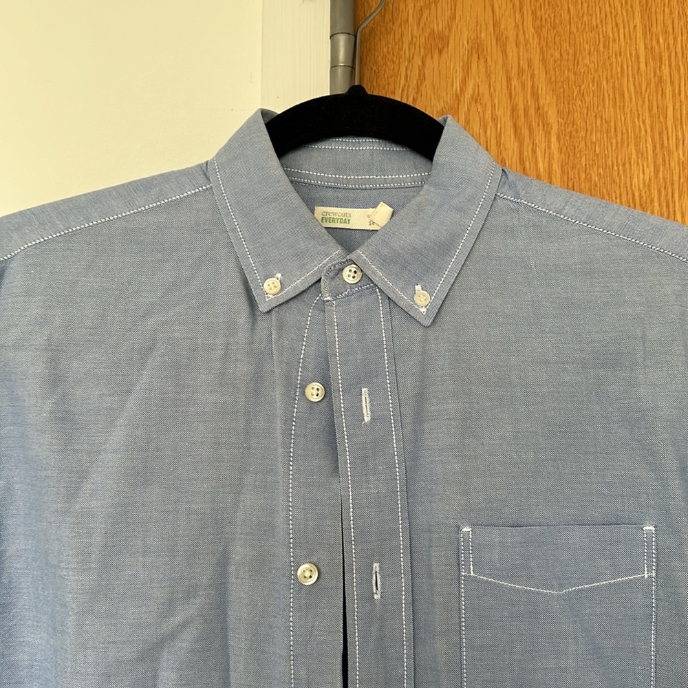 Crewcuts Blue Button Down - Picture 2 of 3